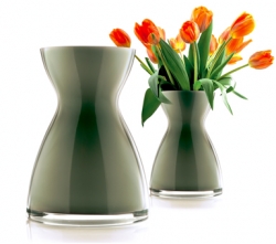 Eva Solo Florentine váza 20cm, šedá 